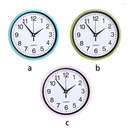 Wall Clocks 8 Inch Quartz Bedroom Living Room Kitchen Sweep Clock Brief Number Needle Type Mute Home Decoration Light