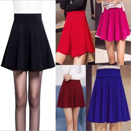 Skirts Women Candy colors stretch Mini Skirt Solid color short skirt YF031 P230508