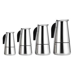 Coffee Pots Coffee Cooker Stainless Steel Coffee Cooker Moka Latte Coffee Maker P230508