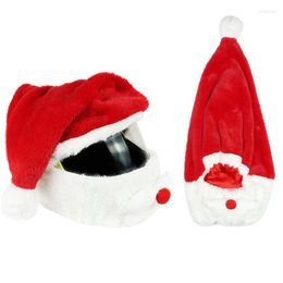 Motorcycle Helmets Christmas Helmet Cover Santa Claus Full Plush Protector Elastic Material Funny Accessories