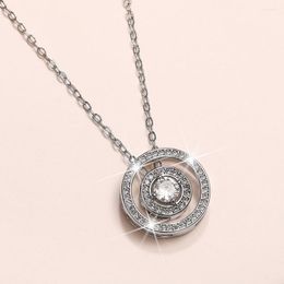 Pendant Necklaces CAOSHI Beautiful And Versatile Necklace For Women Dazzling Cubic Zirconia Jewellery Engagement Ceremony Drop
