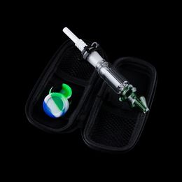 Chinafairprice CSYC NC022 Dab Rig Smoking Pipe Spill-proof Water-Cooled Glass Bong Bag Set 10mm 14mm Quartz Ceramic Nail Clip Dabber Tool Silicon Jar Colourful Bubbler