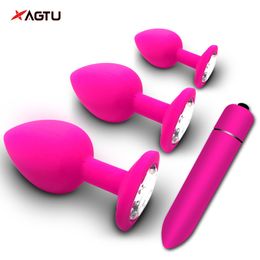 Anal Toys Anal Plug Butt Plug For Women Men Gay Soft Silicone Mini Anal Toy Erotic Bullet Vibrator Dildo Anal Sex Toys For Adults 18 230508