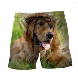 Men's Shorts Fashion Animal Dog Harajuku Casual Fun 3D Printed Beach Unisex Sports