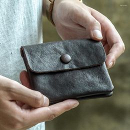 Wallets AETOO Men's Handmade Real Pickup Bag Female Youth Head Layer Cowhide Mini Casual Coin Purse