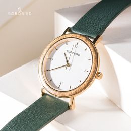 Women s Watches montre femme BOBO BIRD Wood for Women Golden 6 5 mm Ultra thin Japanese Movement Quartz Watch Genuine Leather Strap 230506