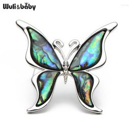 Brooches Pins Metal Natural Shell Butterfly Alloy Insect Animal Women Men Suits Dress Banquet Brooch Fashion Hat Scarf PinsPins Kirk22