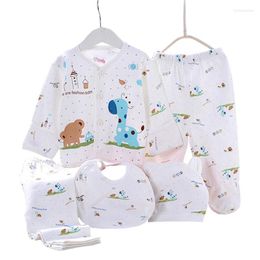 Clothing Sets Baby Boy Outfit Set Four Seasons Clothes Born Girl Underwear Suits Seven-piece Cotton Infant 0-3M