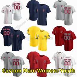 2 Xander Bogaerts S-6XL Custom Baseball Jersey 5 Enrique Hernandez 11 Rafael Devers 10 Trevor Storey 34 David Ortiz 41 Chris Sale 99 Alex Verdugo Jerseys