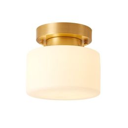 Ceiling Lights Simple Modern Balcony Full Copper American Style Creative Personality Home Entrance Hallway Aisle E27 Lamp