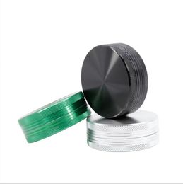 Smoking Pipes Hot selling spot 63MM diameter Aluminium alloy 2-layer foreign trade cigarette grinder