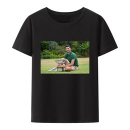 Men's T-Shirts Novak Djokovic Award Moment Y2k T-shirts Cool Camisetas Comfortable Graphic Tshirts Short Sleeve Modal O-neck Tee Top 230508