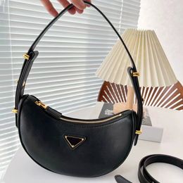 Leather half moon triangle the tote bag prad womens satchel Luxury top handle clutch Designers Bag mens handbag hobo high quality underarm crossbody shoulder bags