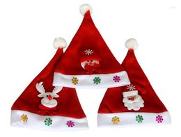 Christmas Decorations Lovely Cartoon Santa Snowman Reindeer Kids Soft Party Children Hat Gifts For Year Gift