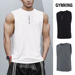 Mens Tank Tops Gym fitness outdoor training running shortsleeved cotton skinfriendly breathable leisurevest mens sleeveless stretch vest 230509