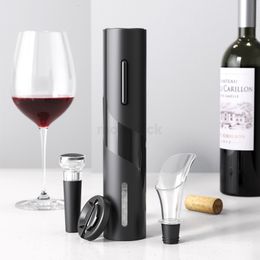 Openers Electric Wine Corkscrew Rechargeable Automatic Bottle Opener Electric Red Wine Opener Kit Foil Cutter Kitchen Accessories 230506