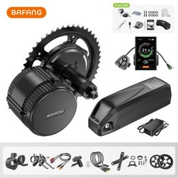 Bike Groupsets Bafang 750W Motor BBS02B BBS02 Ebike Conversion Kit Electric Bicycle Mid Drive Engine 48V 52V 20Ah 19 2Ah Hailong Battery 230509