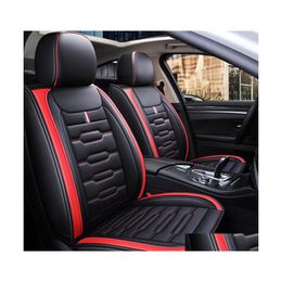 Car Seat Covers Accessory Er For Sedan Suv Durable High Quality Leather Five Seats Set Cushion Including Front And Rear Ers Fl Ered Dhmkw