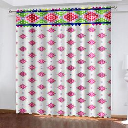 Curtain High-grade Material - Large Area Color Regular Small Pattern Suitable For Living Room Bedroom Home Decoration