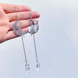 Dangle Earrings Moon Fairy Crystal Aura Quartz Witch Magic Jewellery Healing Crystals