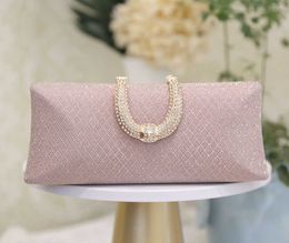 Evening Bags for Women Fashion Gold Luxury Clutches and Purse Chain Shoulder Handbags Banquet Glitter Clutch Sac a Main 230427