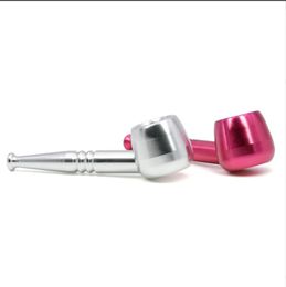 Smoking Pipes Colored teapot without lid, aluminum alloy pipe, filter cigarette holder