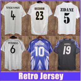 98 99 RAUL Mens Retro Soccer Jerseys RonAldO ALONSO SEEDORF ZIDANE CANNAVARO R.CARLOS KAKA' SERGIO RAMOS 17 18 Home Away Goalkeeper Football Shirt Uniforms