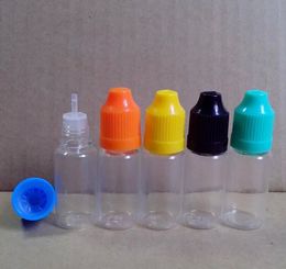 PET Empty Plastic Dropper Bottle Needle Bottles E Liquid Bottle 10ml Dropper Bottles Child Proof Cap and Long Thin Tip Dropper Bottle
