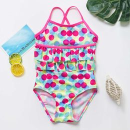 3-10 Year Girls' One Piece Baby Ruffled Style High Quality Children's Swimwear - ST185 P230602