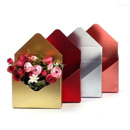 Gift Wrap Envelop Paper Cases Flower Storage Container Card Envelope Box Packaging Wholesale Bouquet