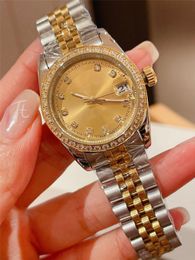 Original packaging paper high quality watch new diamond ring 36mm dial automatic fashion women automatic watch 2023