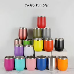 Tumblers 360ml12oz thermal insulated stainless steel drum double wall water bottle portable coffee cup travel dining cup 230508