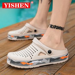 Sandals YISHEN Men Sandals Casual Clogs Shoes Zapatos Hombre Arch Support Thick Sole Garden Shoes Outdoor Beach Slippers Sapato Feminino 230509