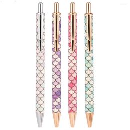 20pcs Luxury Pen Cute Mermaid Ballpoint For School Office Accessories Stationery Business Supplies Metal Creative