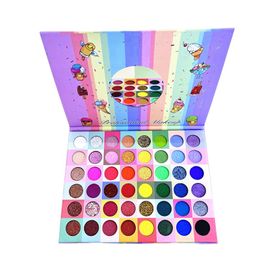 Hochpigmentierte Lidschatten-Palette mit hellen Farben, 48 Farbtönen, langlebiges, wasserdichtes, matt schimmerndes Lidschatten-Paletten-Make-up für Frauen DHL