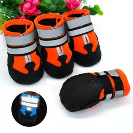 Boots Waterproof Dog Shoes Reflective Pet Shoe Boot Nonslip Warm Winter Dogs Perro Snow Rain Boots For Small Medium Large Dogs