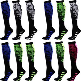 Sports Socks 3 Pairs Compression Men Women Running For Football Soccer Varicose Veins Stockings