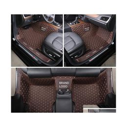 Floor Mats Carpets Custom Fit Car Accessories Mat Waterproof Pu Leather Eco Friendly Material For Vast Of Vehicle Fl Set Carpet Wi Dhsnf