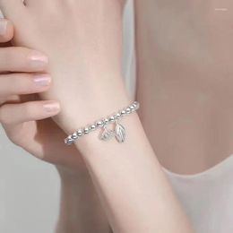 Link Bracelets 1 Piece Office High Quality Lotus Bracelet For Women Silver Plated Instagram In Korean Version Christmas Birthday Party Gift