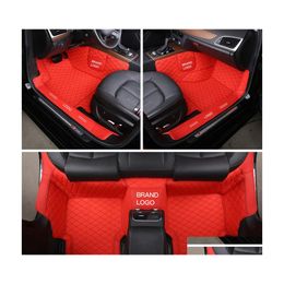 Floor Mats Carpets Custom Fit Car Accessories Mat Waterproof Pu Leather Eco Friendly Material For Vast Of Vehicle Fl Set Carpet Wi Dhp1Y