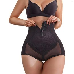 Women's Shapers Women Body Shaper Control Panties Postpartum Repair Waist Trainer Zip And Hook Double Shapwear Female Fajas Colombianas