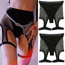 Womens Shorts Black Hollow Sexy Womens Fish Net Shorts Mesh Cycling Shorts See Through UK Individual Mesh Shorts 230509