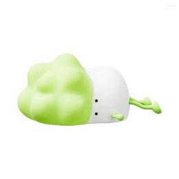 Night Lights Small Lying Vegetable Silicone Light Pat Lamp Charging Eye Protection Bedside Night-lights Gift Children