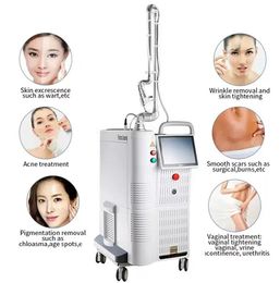 Salon use 60w Co2 Fractional Laser Machine Skin Whitening Tattoo Remover Scanner 1060nm Scar Removal Skin Tighten Stretch markets rmoval vginal tighten machine