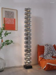 Floor Lamps Sculpture Decoration Of Stainless Steel Lamp Living Room In Skyscraper