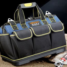 Tool Bag Multi-Function Tool Bag 1680D Oxford Cloth Electrician Bag Multi-Pocket Waterproof Anti-Fall Storage Bag 230509