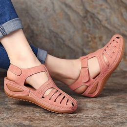 Sandals Women Sandals Summer Shoes Woman Plus Size 44 Heels Sandals For Wedges Chaussure Femme Casual Gladiator Platform Shoes Talon 230509