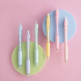 60pcs Cute Macaron Ballpoint Pens For School Supplies Kawaii Writing Stationery Office Accessories Wholesale Kids Prize