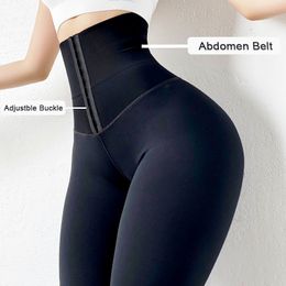 Women's Shapers Slimming Tummy Trimmer High Waist Trainer Sports Leggings Warming Trousers Women Fitness Tights Belly Control Panties Shapewear 230509