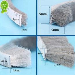 New 3Meters/5Meters Brush Strip Self Adhesive Door Window Sealing Strip Home Door Window Sound Insulation Wind-proof Strip Gasket